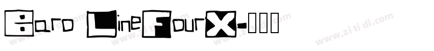 Baro LineFourX字体转换